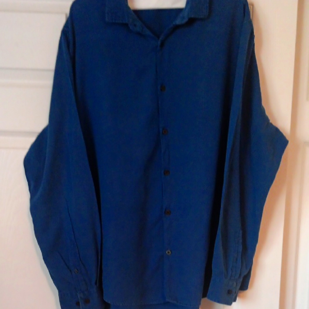 Alfani Blue Button-Up Shirt (ALFANI)